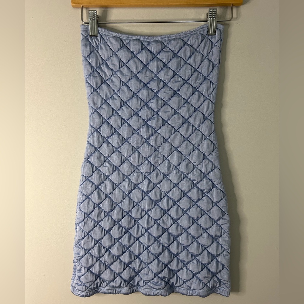 Frankie’s Bikinis Taylor Strapless Tube Dress Baby Blue - Picture 2 of 6